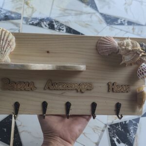 Дървена табела с морски акцент