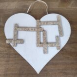 Personalizirana darvena sarcevina tabela s imena